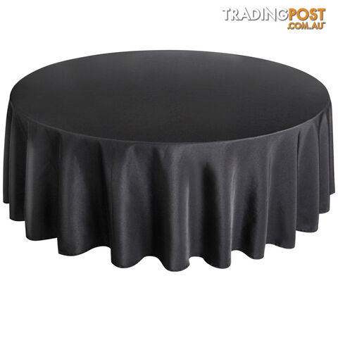 4 Pcs Wedding Table Cloth Round 305cm Black