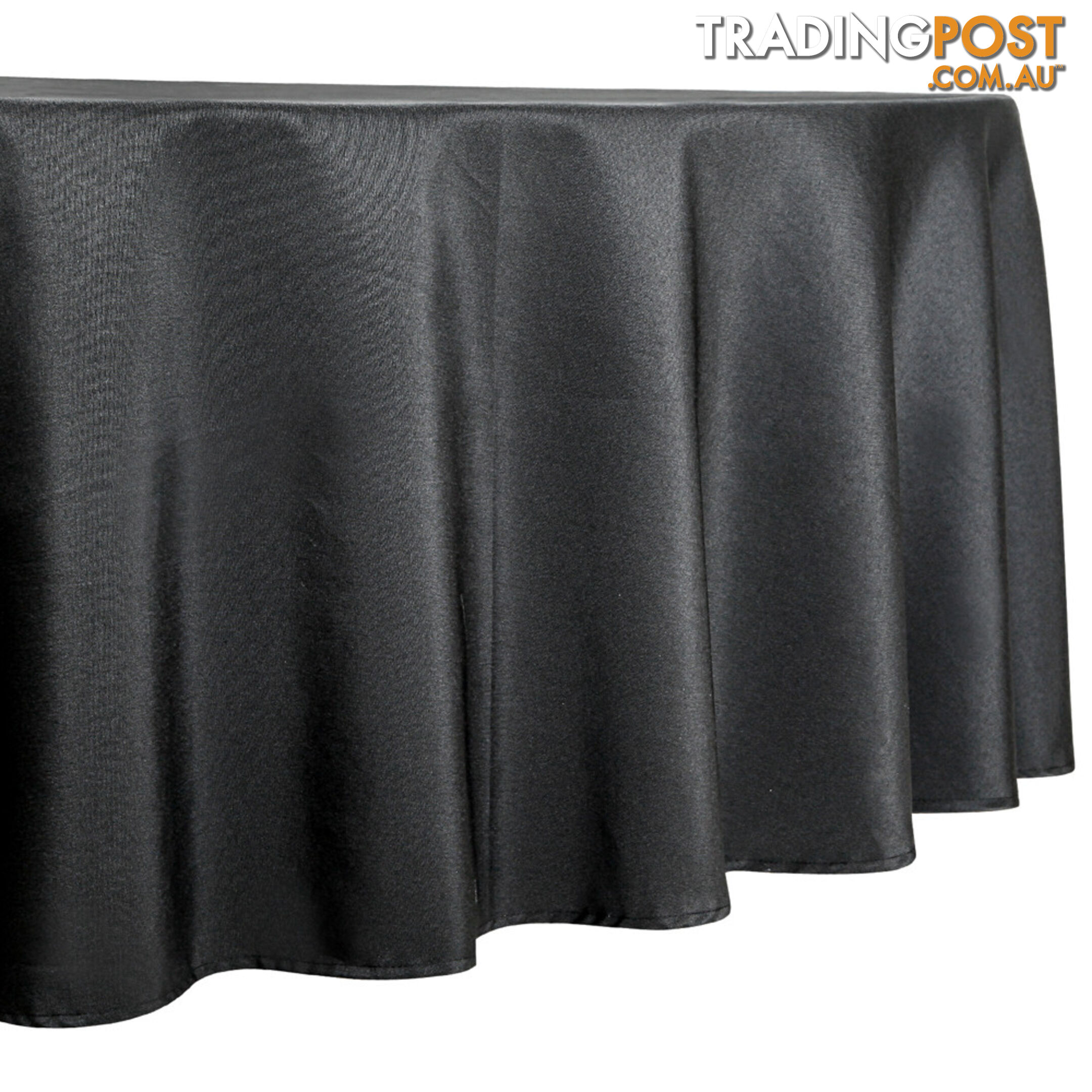 4 Pcs Wedding Table Cloth Round 305cm Black