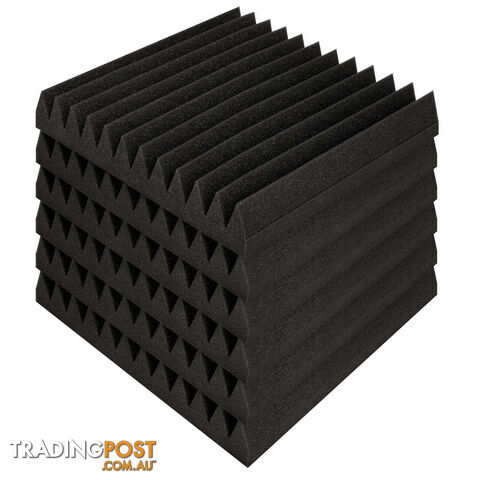 Set of 20 Studio Wedge Acoustic Foam Charcoal 30 x 30cm