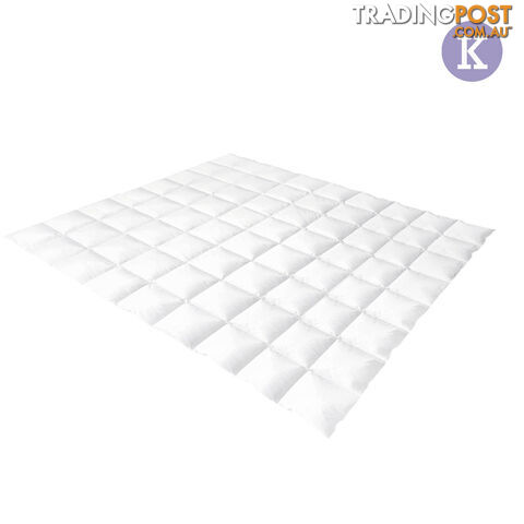 Duck Feather Down Quilt King White