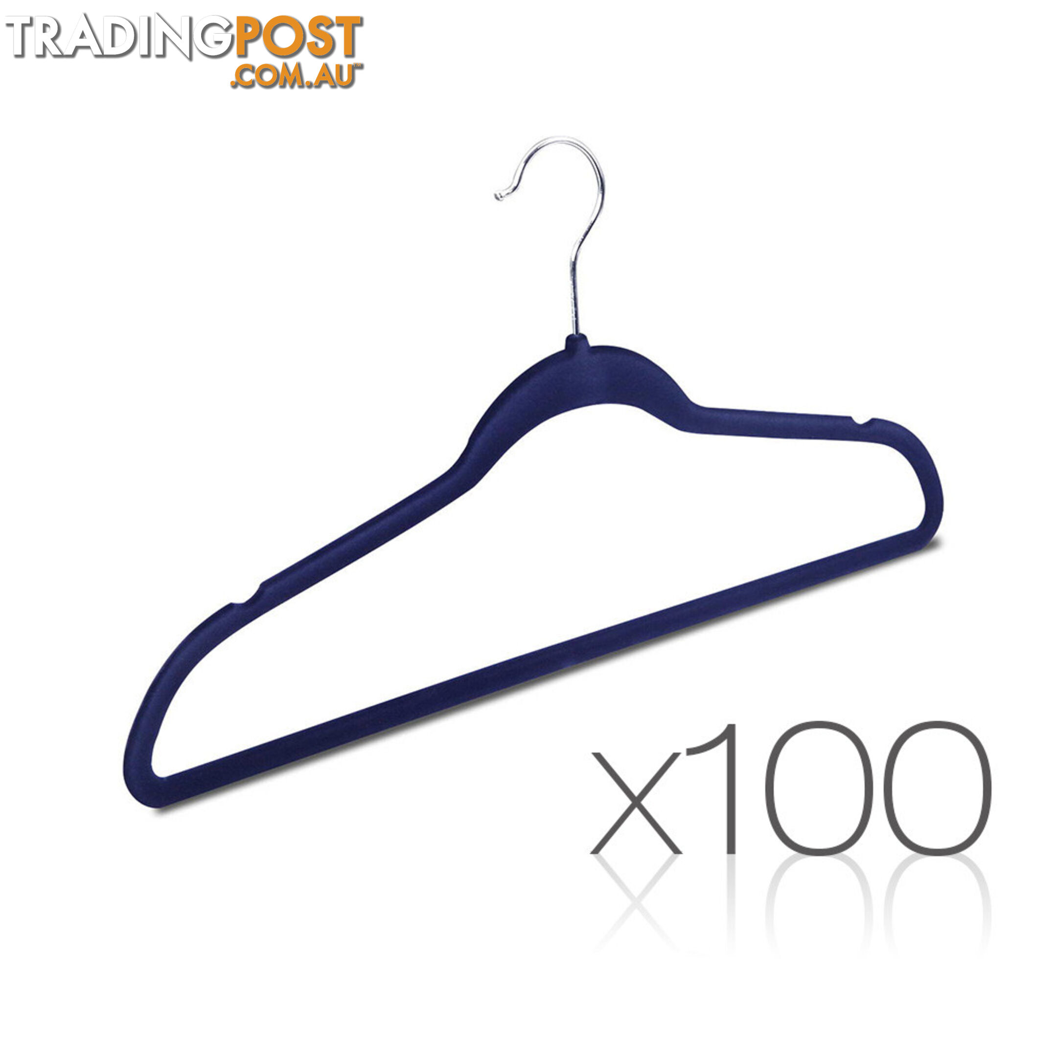 Set of 100 Velvet Coat Hangers