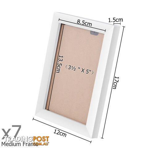 26 pcs Photo Frames Set Wall White