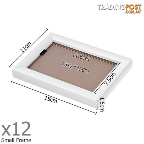 26 pcs Photo Frames Set Wall White