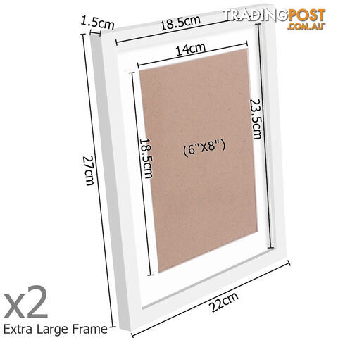 26 pcs Photo Frames Set Wall White