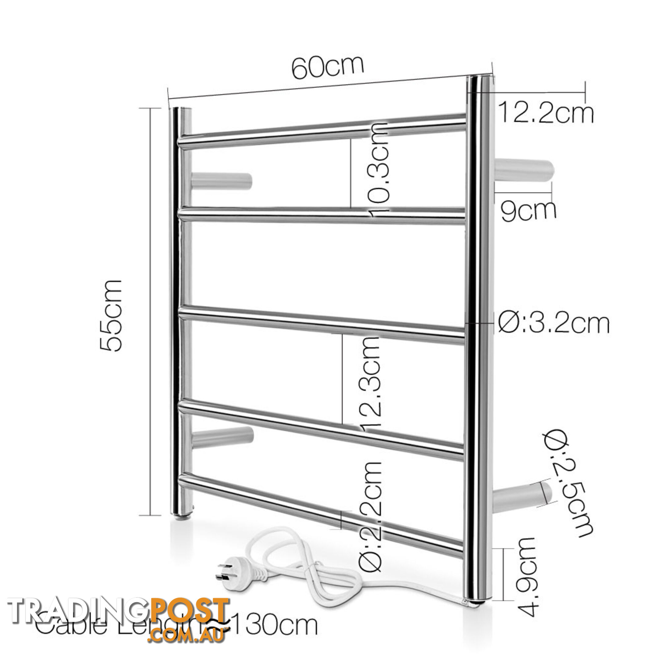 Electric Heated Towel Rail - Small