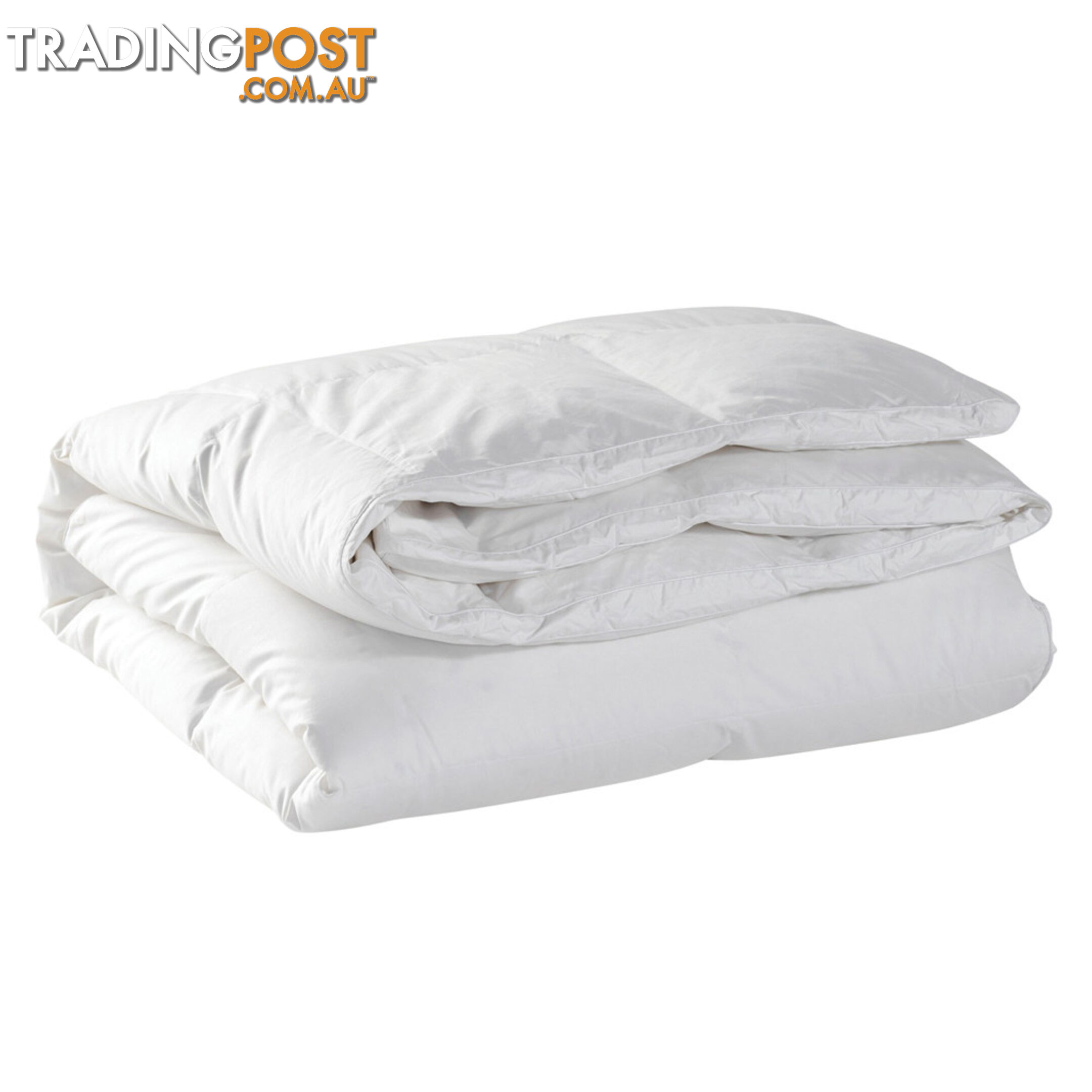 Duck Feather Down Quilt Super King White