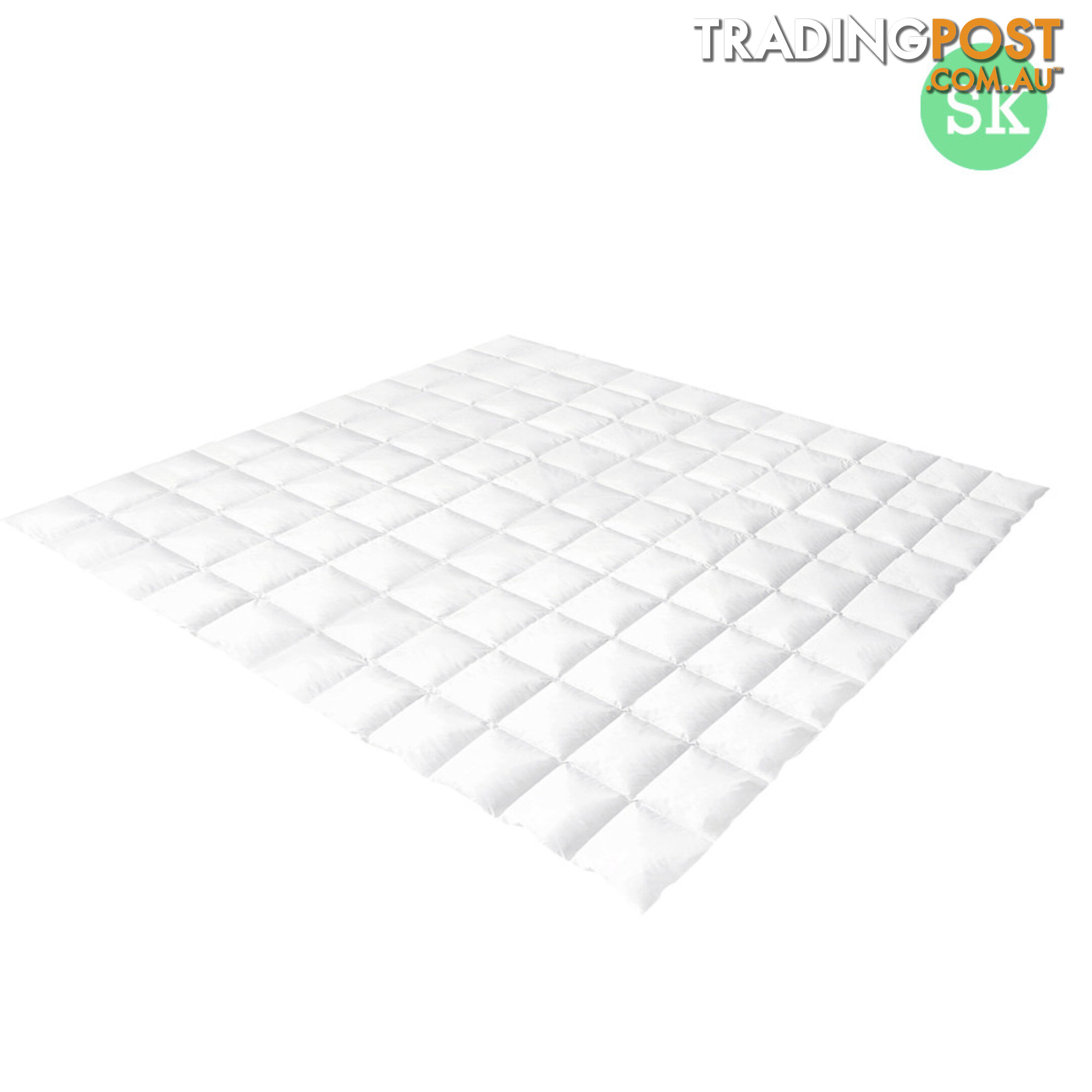 Duck Feather Down Quilt Super King White