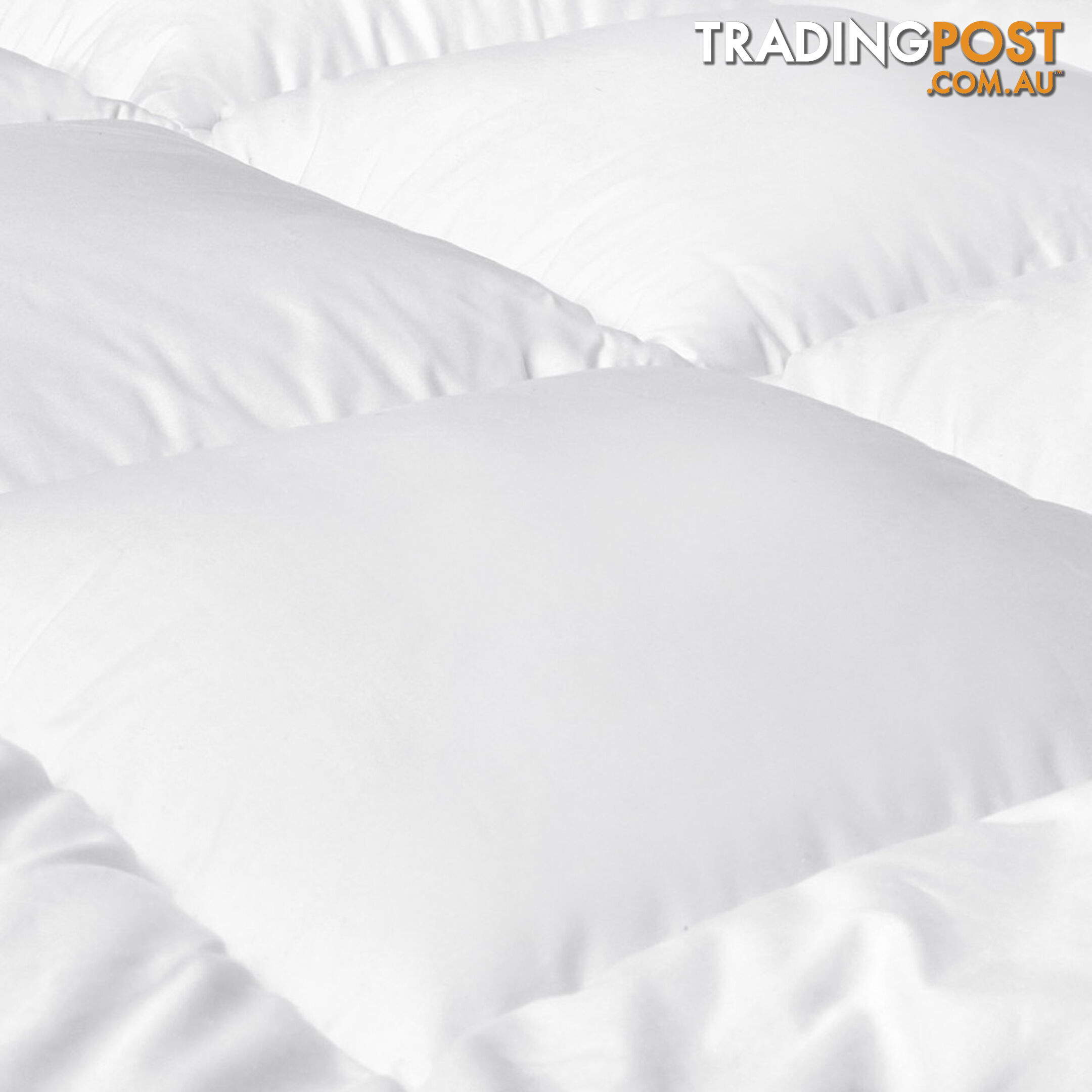 Duck Feather Down Quilt Super King White