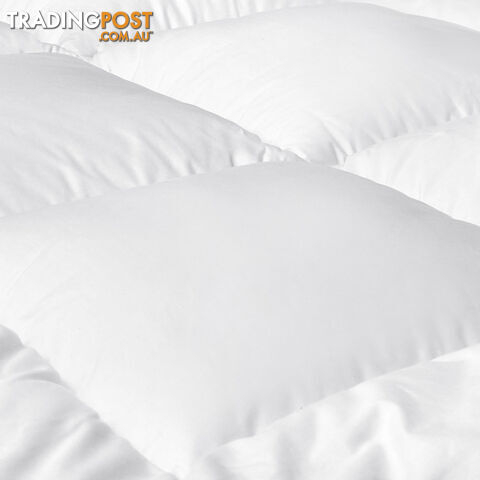 Duck Feather Down Quilt Super King White