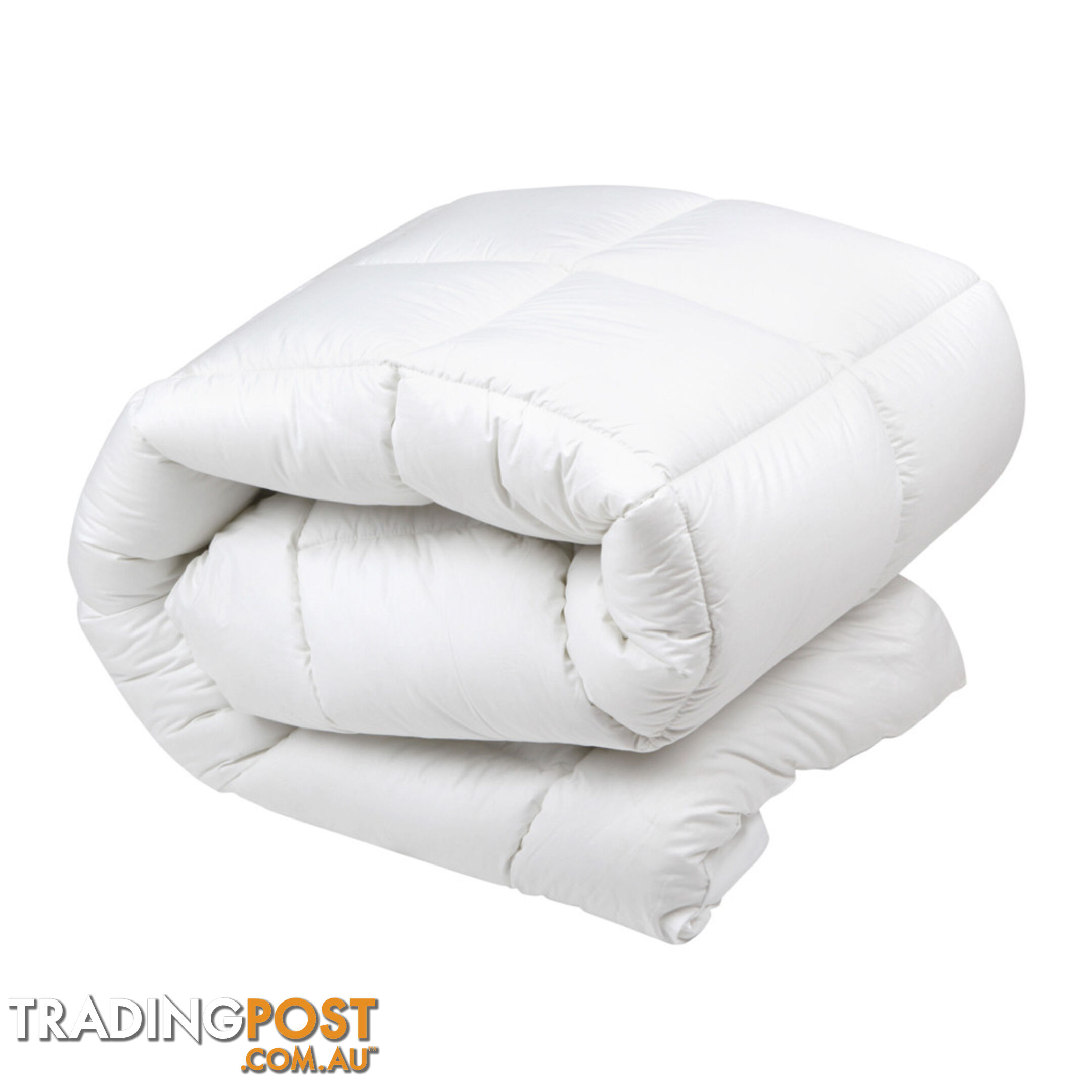 Duck Feather Down Quilt Super King White