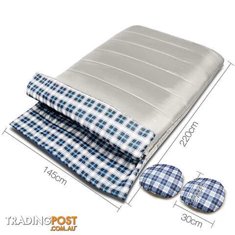 Double Envelope Sleeping Bag - Cream