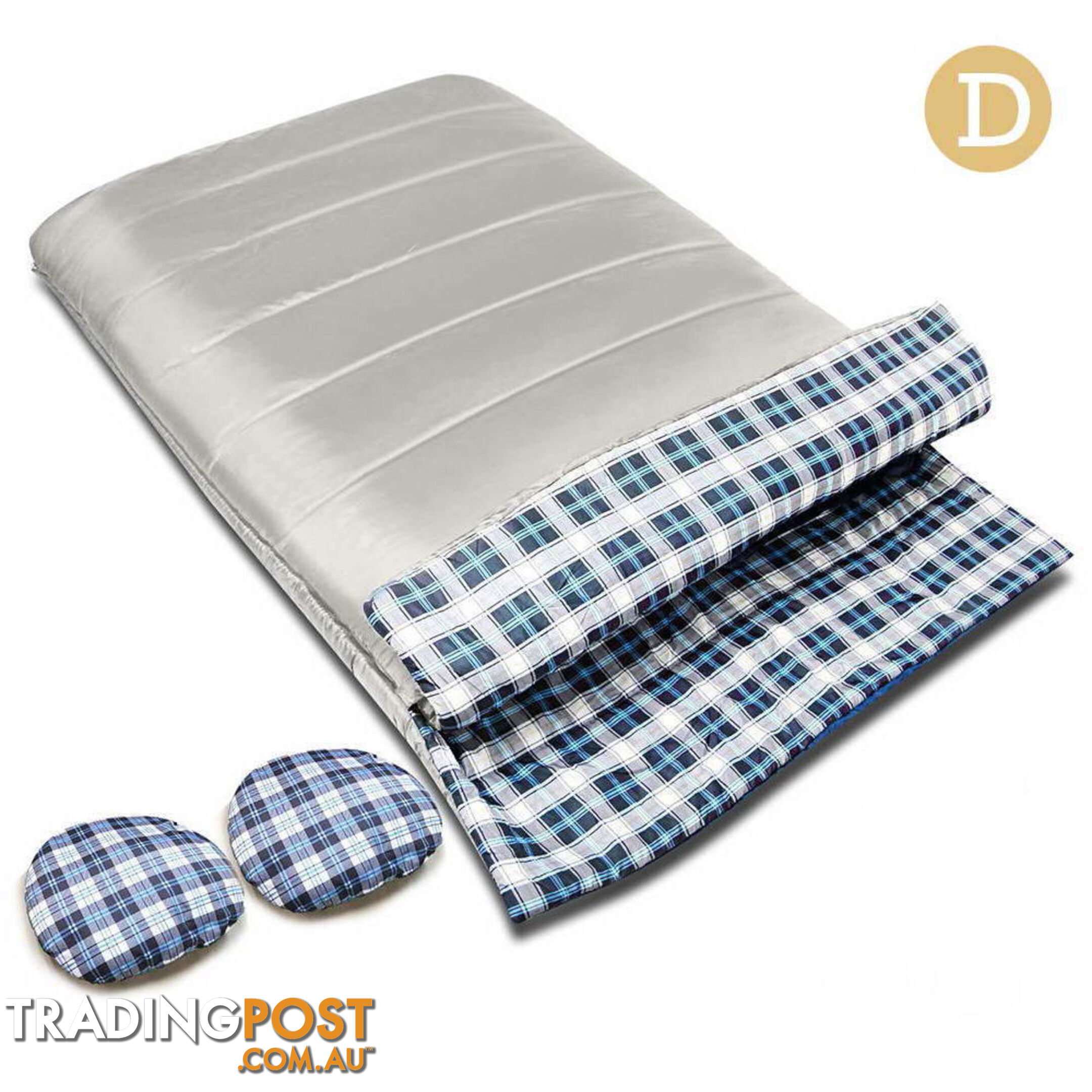 Double Envelope Sleeping Bag - Cream