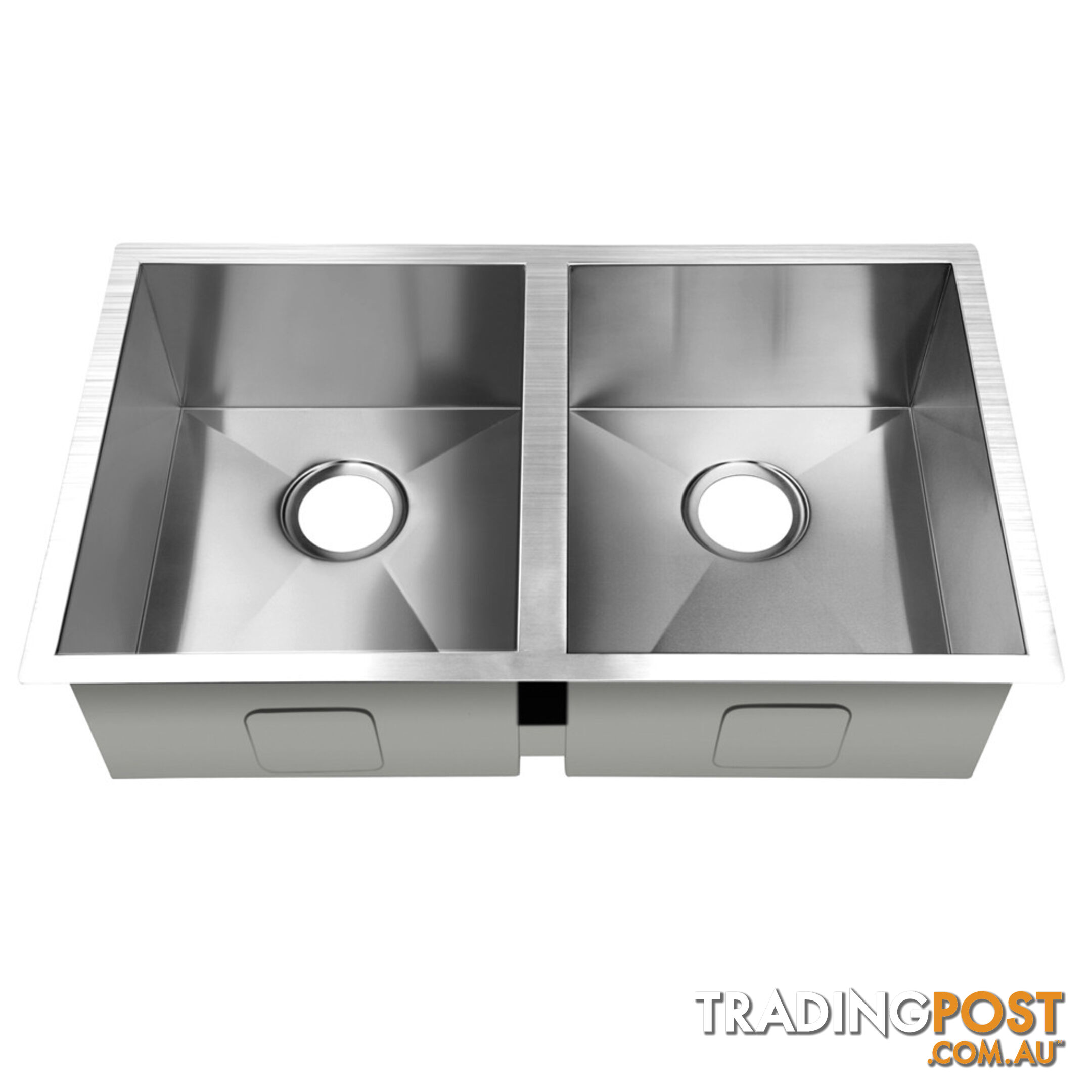 Stainless Steel Kitchen/Laundry Sink w/ Strainer Waste 865x440mm