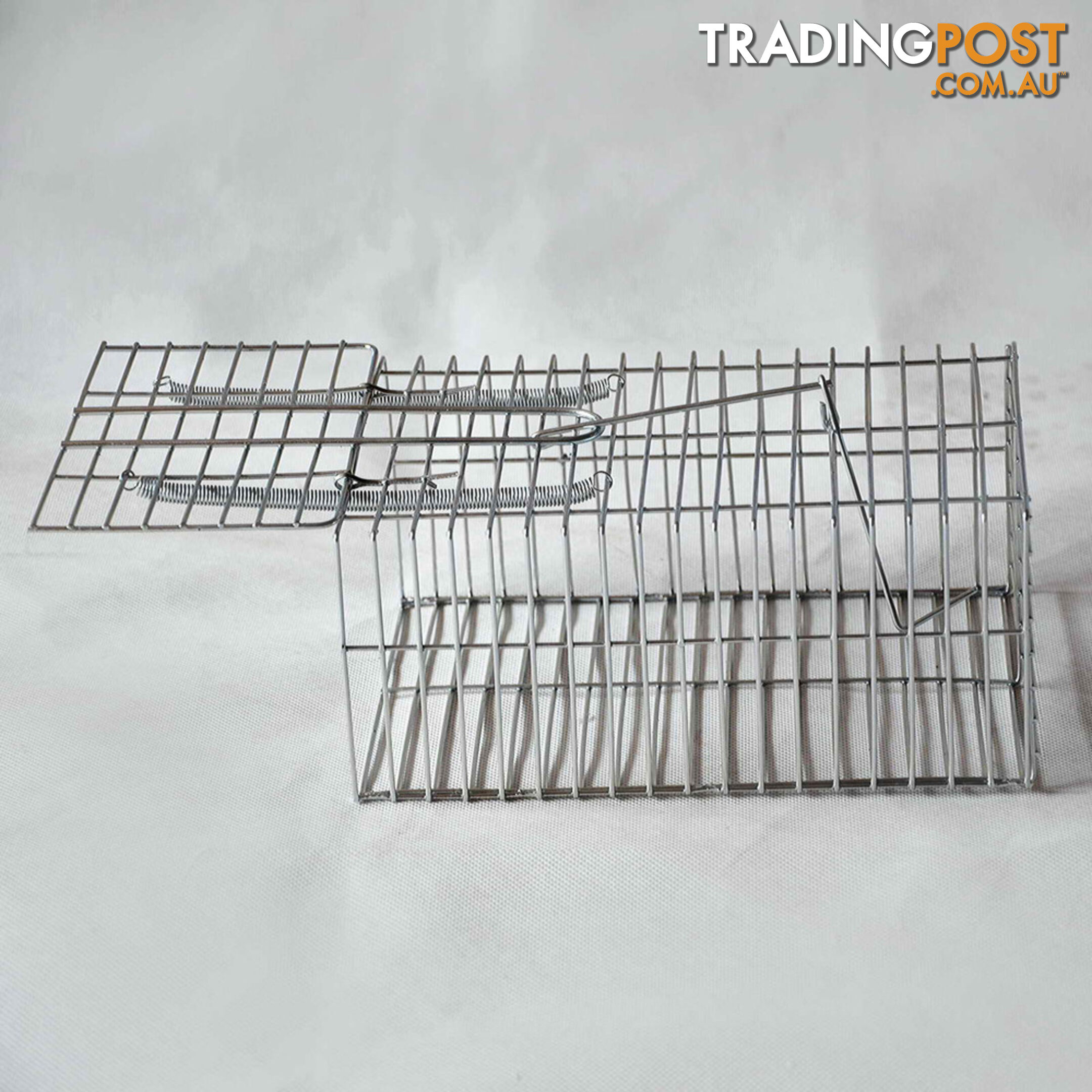 Set of 4 Humane Animal Trap Cage 29 x 15 x 15cm Silver