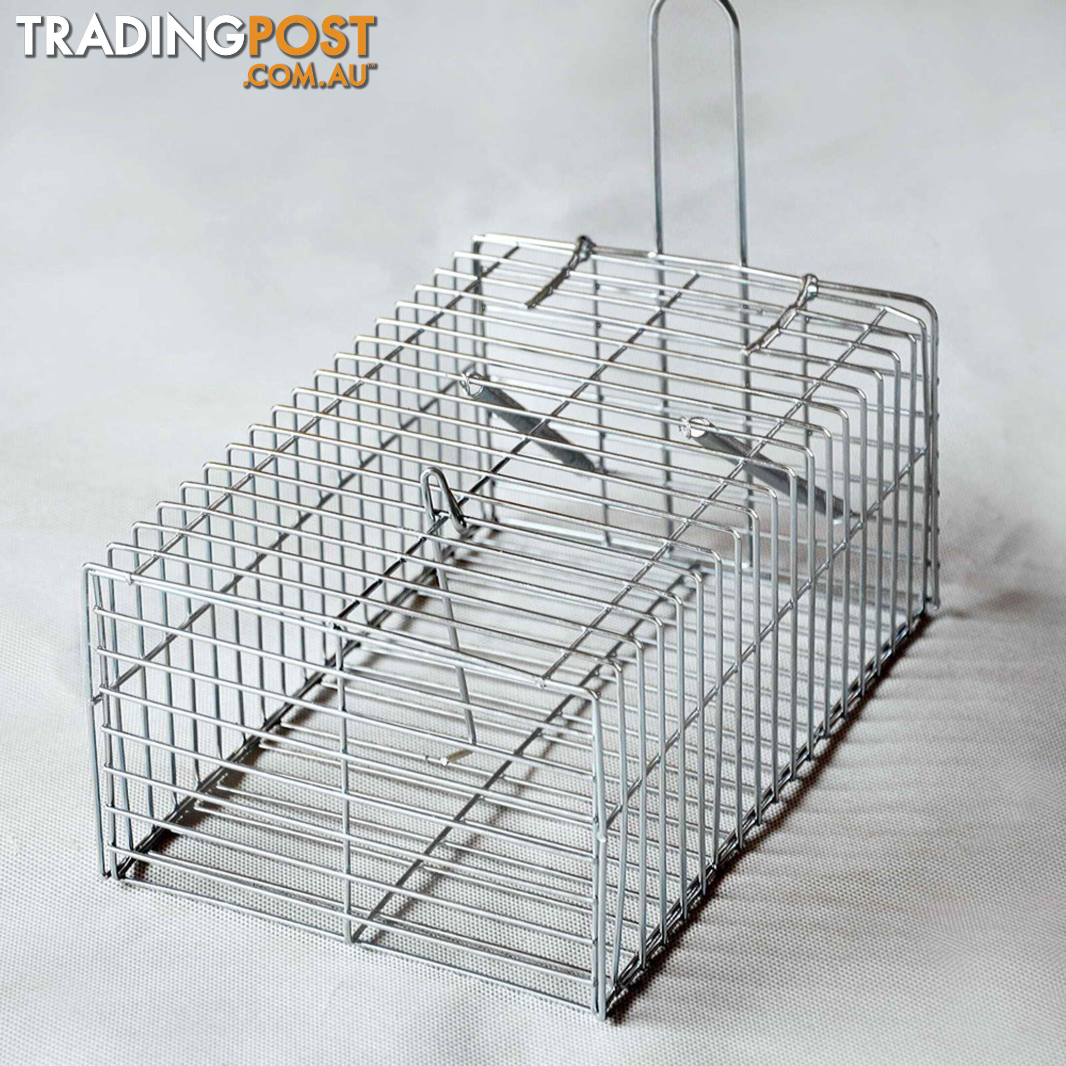 Set of 4 Humane Animal Trap Cage 29 x 15 x 15cm Silver