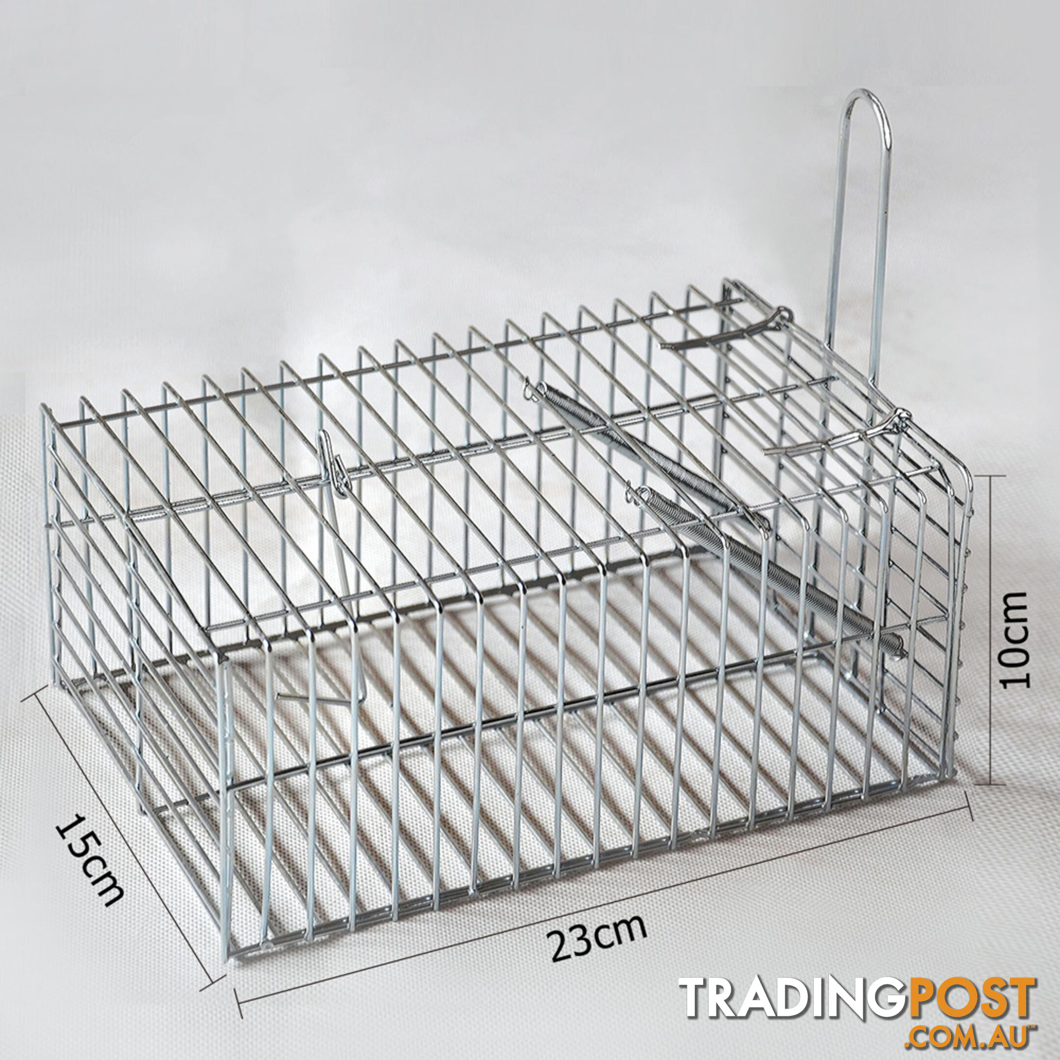 Set of 4 Humane Animal Trap Cage 29 x 15 x 15cm Silver