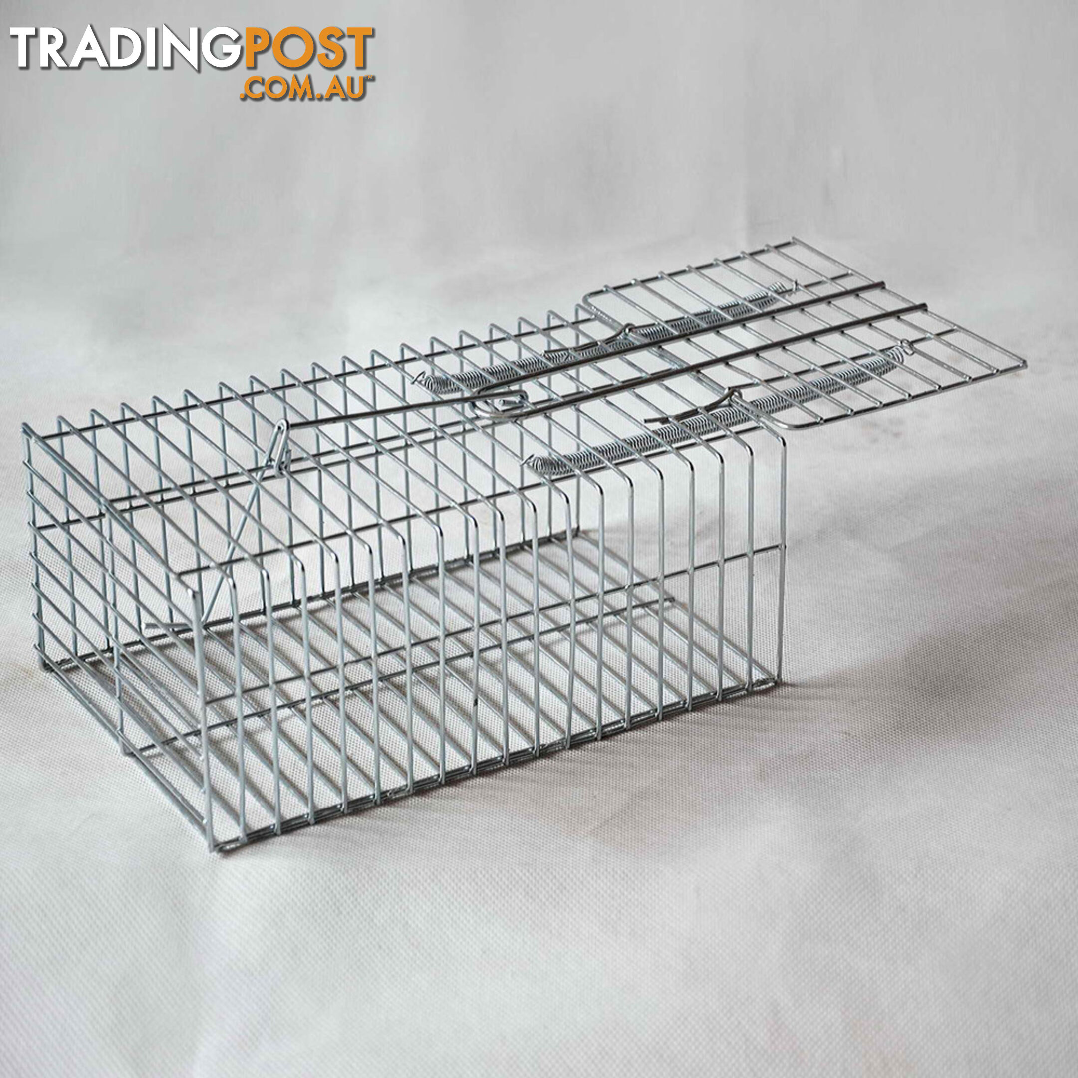 Set of 4 Humane Animal Trap Cage 29 x 15 x 15cm Silver