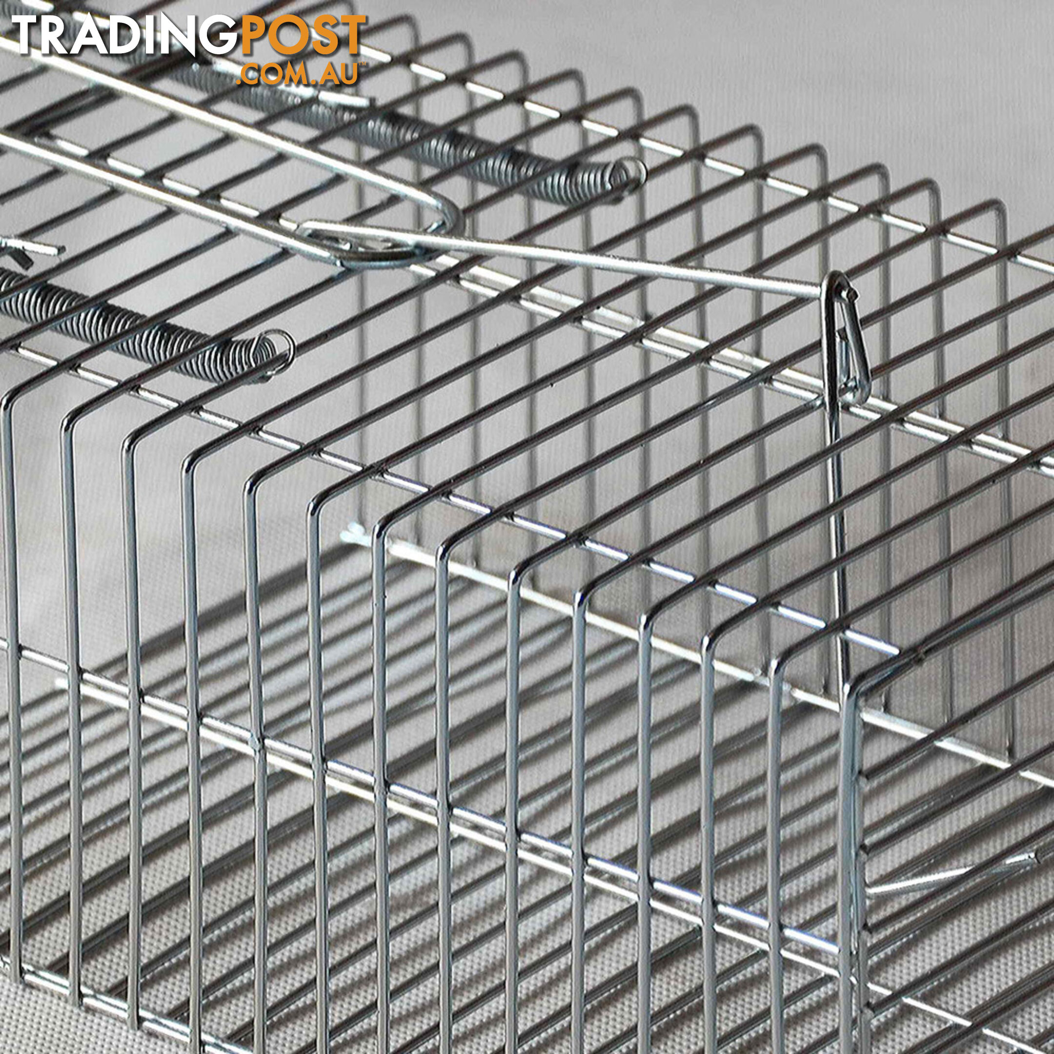 Set of 4 Humane Animal Trap Cage 29 x 15 x 15cm Silver