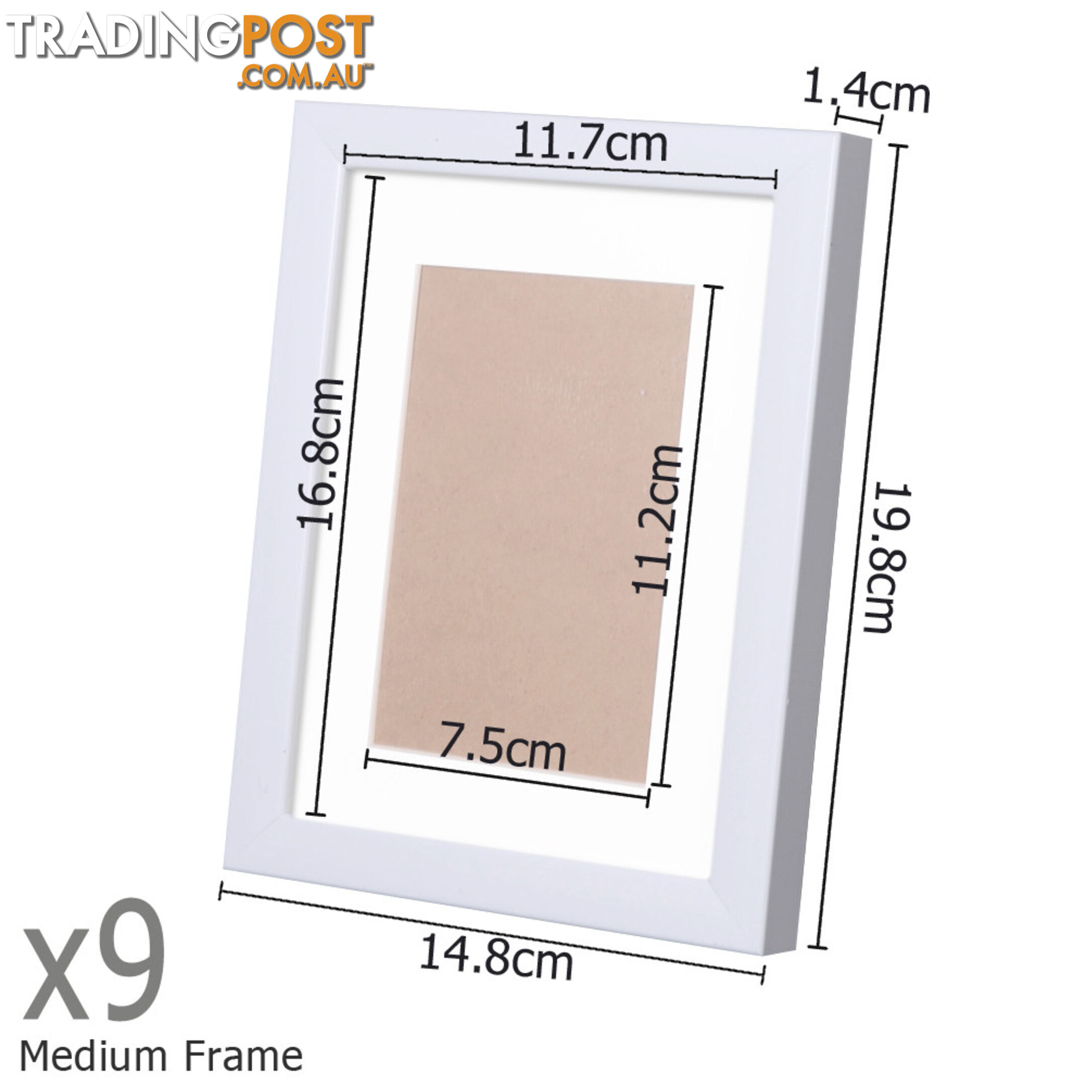 23 pcs Photo Frames Set Wall White