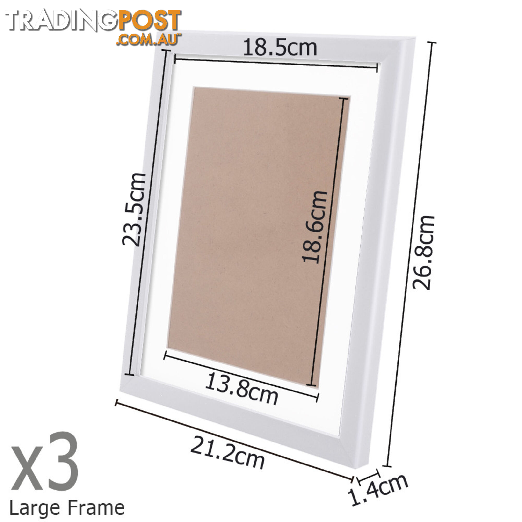 23 pcs Photo Frames Set Wall White