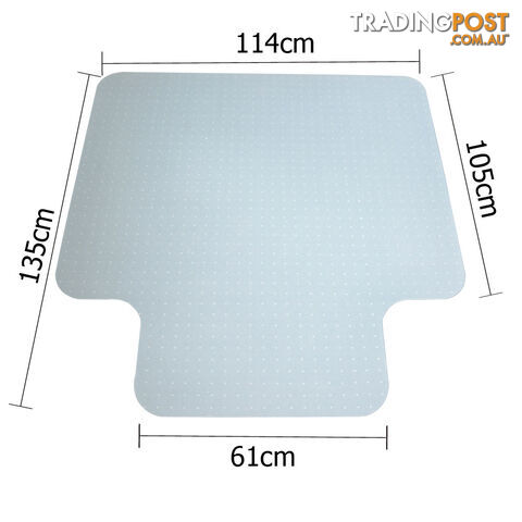 Carpet Floor Office Chair Mat Vinyl 1350 x 1140mm