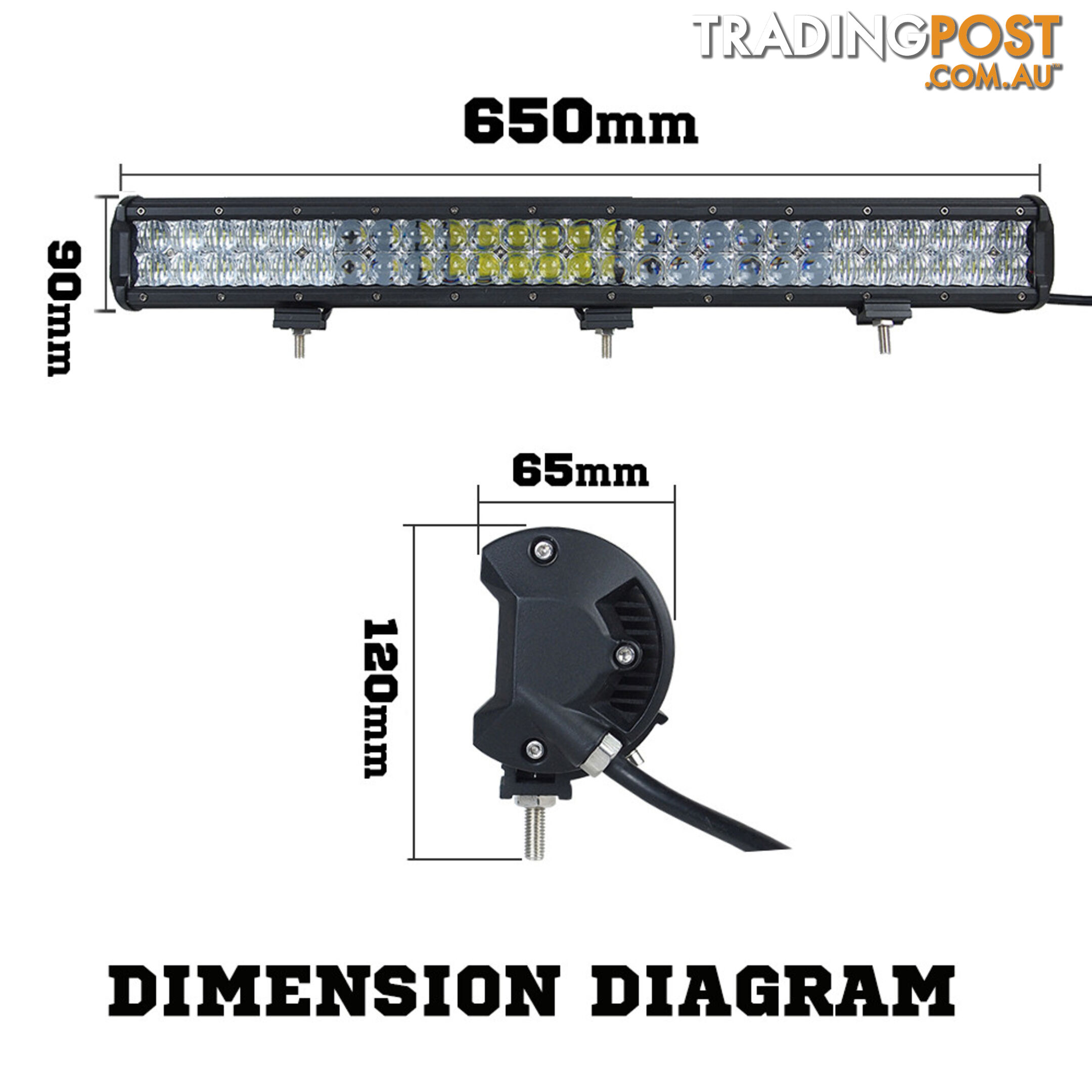 Osram 26inch 378W 5D Lens LED Light Bar Flood Spot Combo Work Lamp SUV ATV 4WD