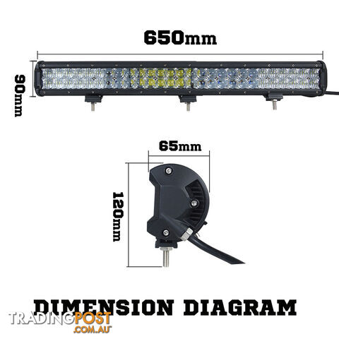 Osram 26inch 378W 5D Lens LED Light Bar Flood Spot Combo Work Lamp SUV ATV 4WD