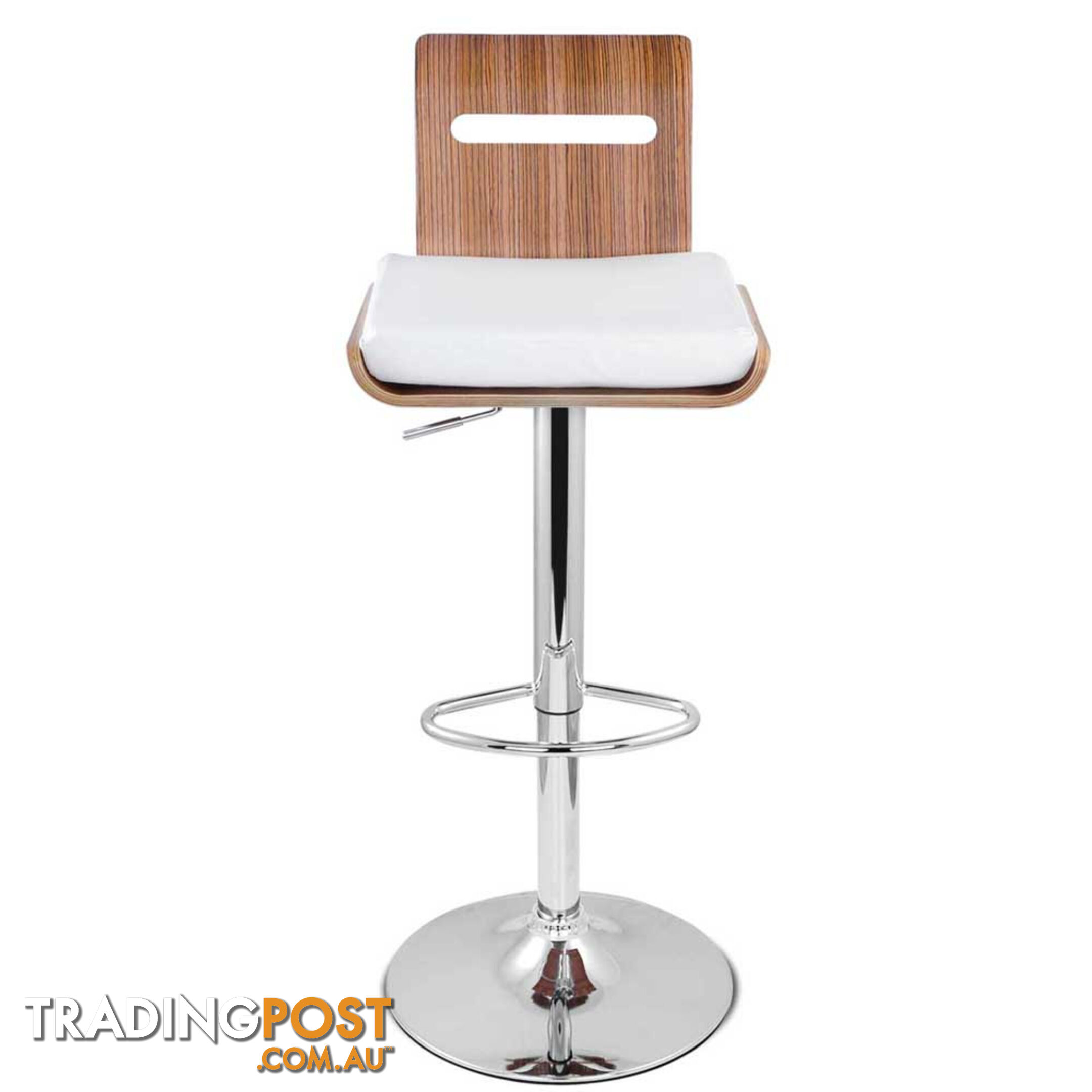 Set of 2 Wooden Bar Stools