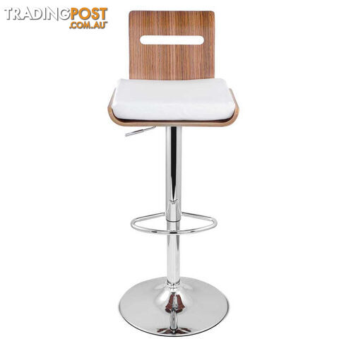 Set of 2 Wooden Bar Stools