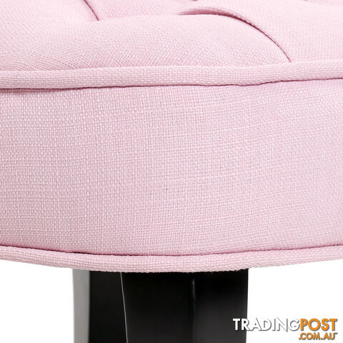 Lorraine Chair French Provincial Kid Fabric Sofa Pastel Pink