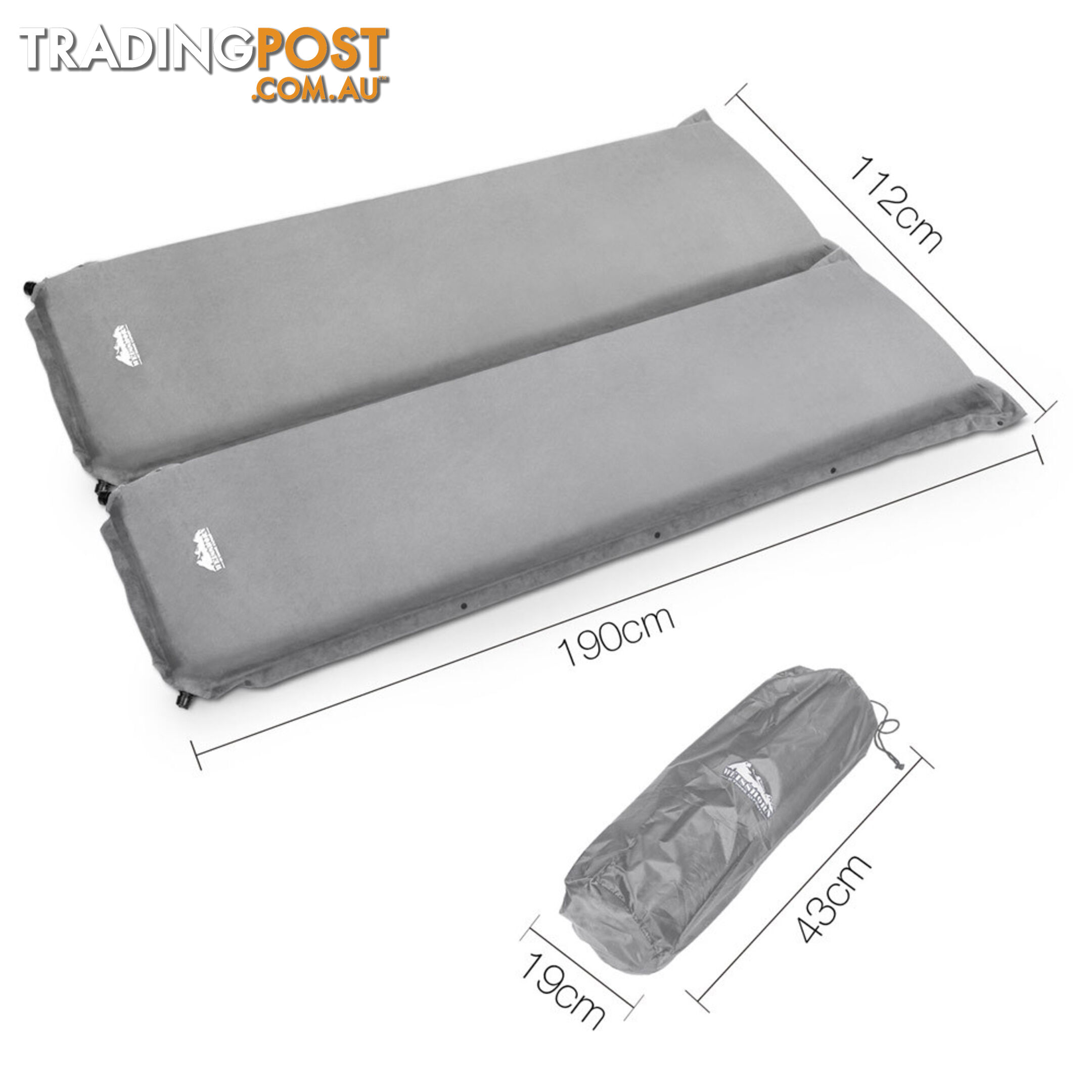 10cm Thick Self Inflating Camp Mat  Double