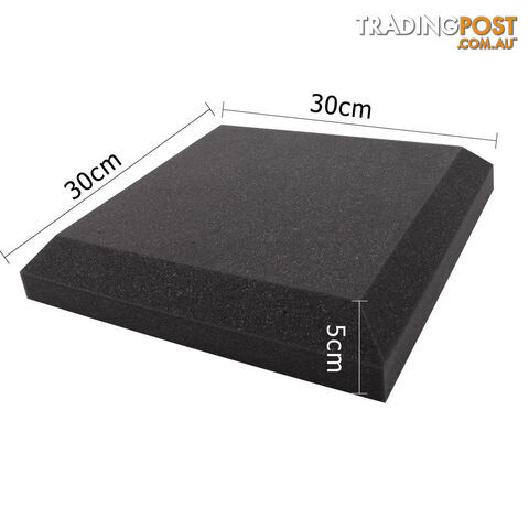 Set of 20 Studio Corner Bass Trap Acoustic Foam Black