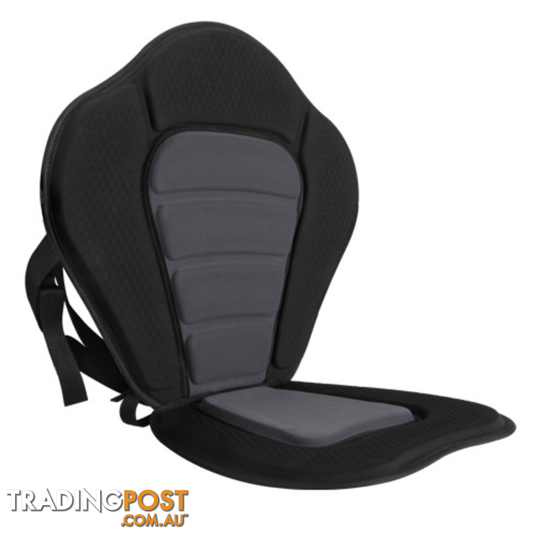 Adjustable Kayak Pedded Seat w/ Bag Grey Black