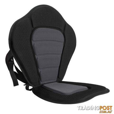 Adjustable Kayak Pedded Seat w/ Bag Grey Black