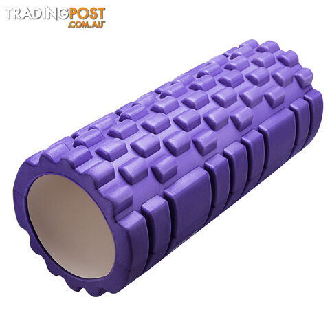 Yoga Gym Pilates EVA Stick Foam Roller Blue 90 x 15cm