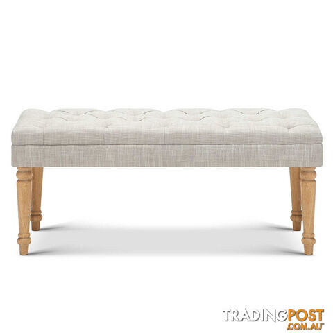 Seat Footstool Bench Stool - Grey