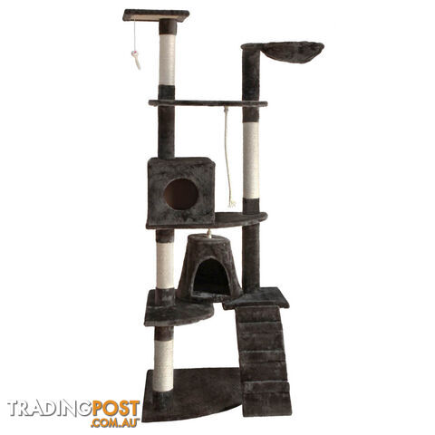 Cat Scratching Poles Post Furniture Tree 193cm Dark Grey - photo 3 of 8