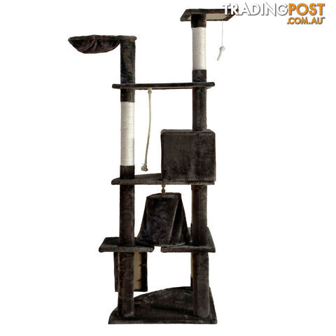 Cat Scratching Poles Post Furniture Tree 193cm Dark Grey - photo 4 of 8
