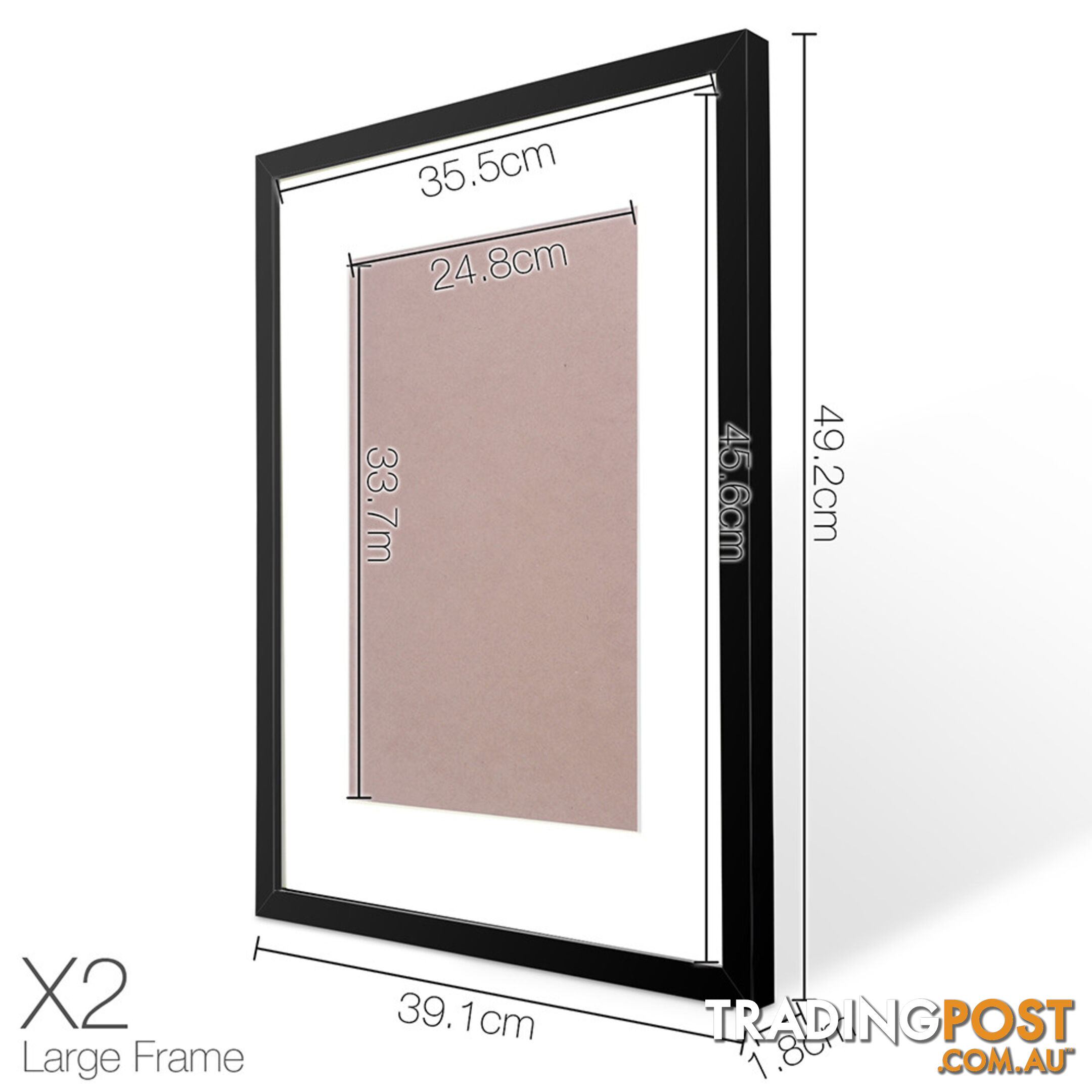 20 pcs Photo Frames Set Wall Black