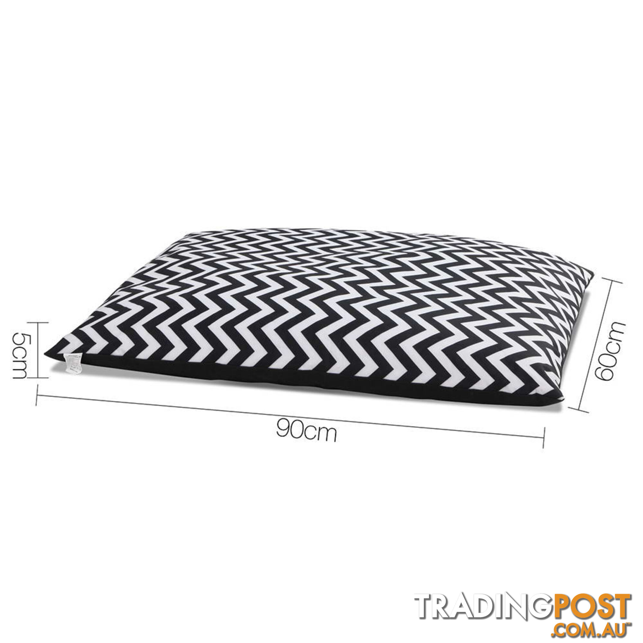 Washable Wavy Stripe Heavy Duty Pet Bed - XXLarge