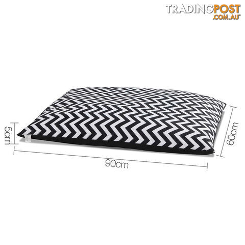 Washable Wavy Stripe Heavy Duty Pet Bed - XXLarge