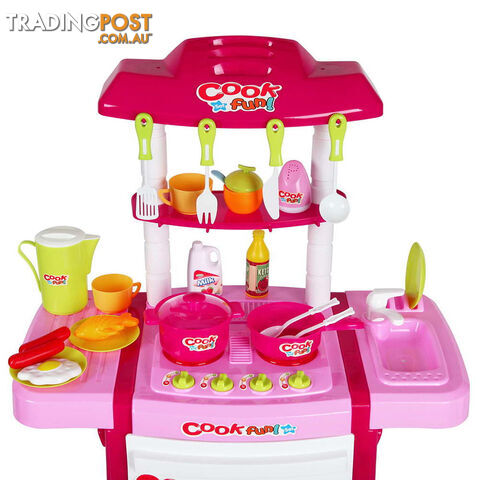 Kids Play Set Little Chef Kitchen 25 Piece - Pink - photo 4 of 9