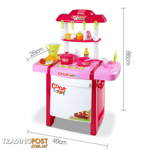 Kids Play Set Little Chef Kitchen 25 Piece - Pink - photo 2 of 9