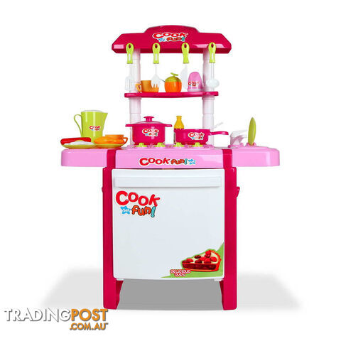Kids Play Set Little Chef Kitchen 25 Piece - Pink - photo 3 of 9