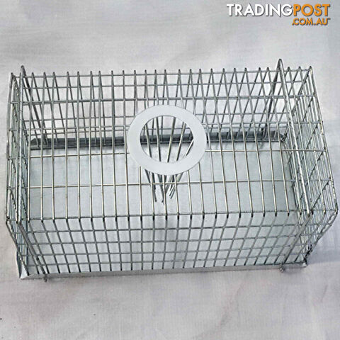 Set of 4 Humane Animal Trap Cage 23 x 15 x 10cm Silver - photo 3 of 5
