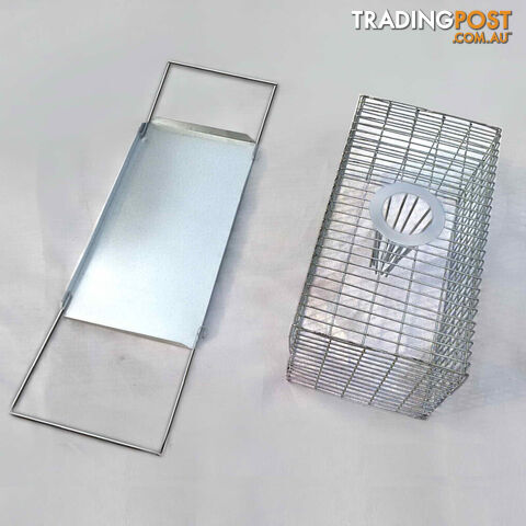 Set of 4 Humane Animal Trap Cage 23 x 15 x 10cm Silver - photo 4 of 5