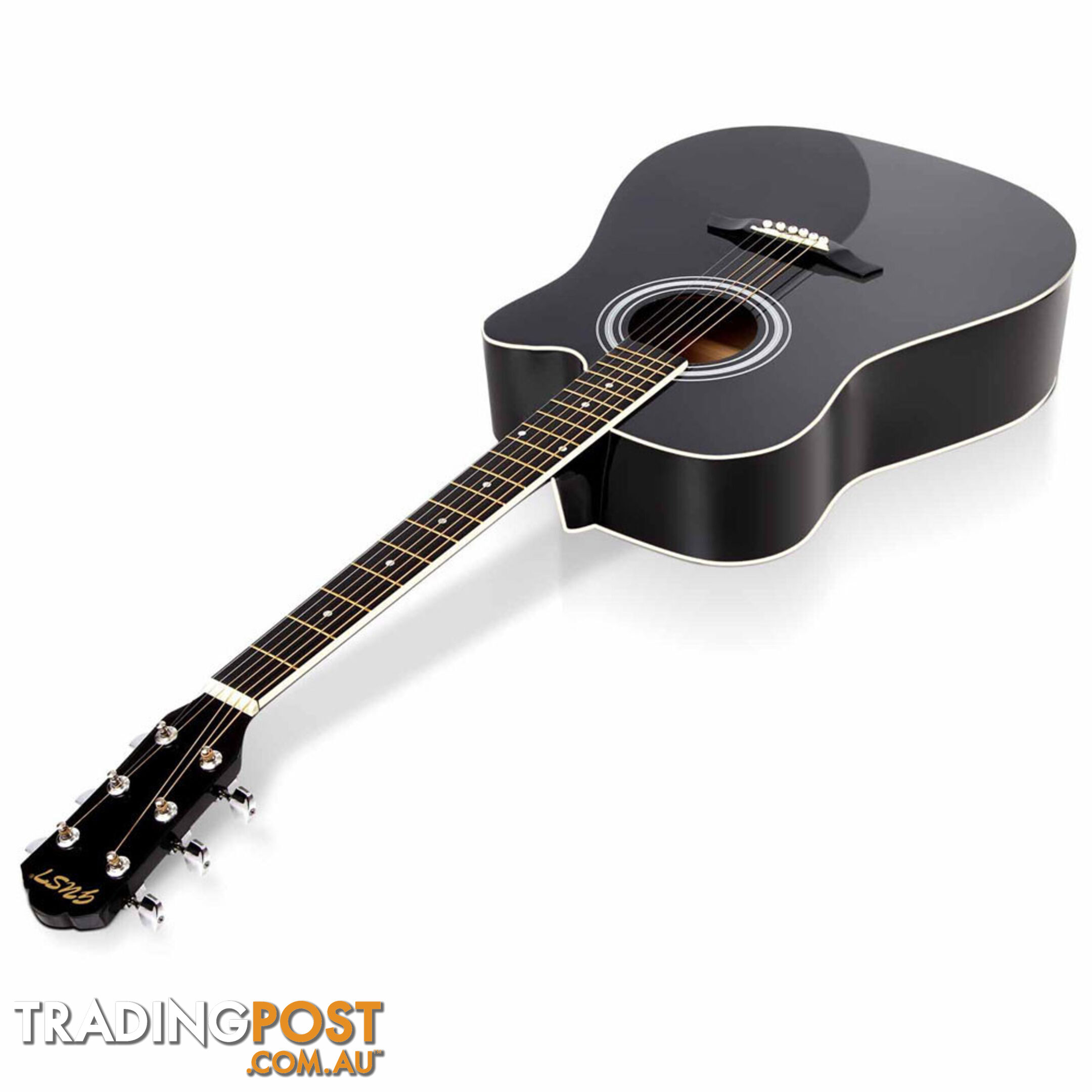 41 5- Band EQ Electric Acoustic Guitar Full Size Black