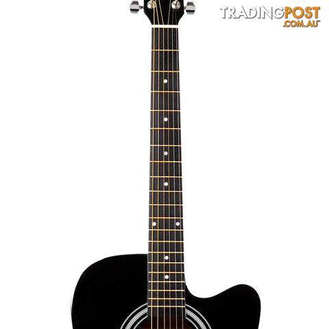 41 5- Band EQ Electric Acoustic Guitar Full Size Black