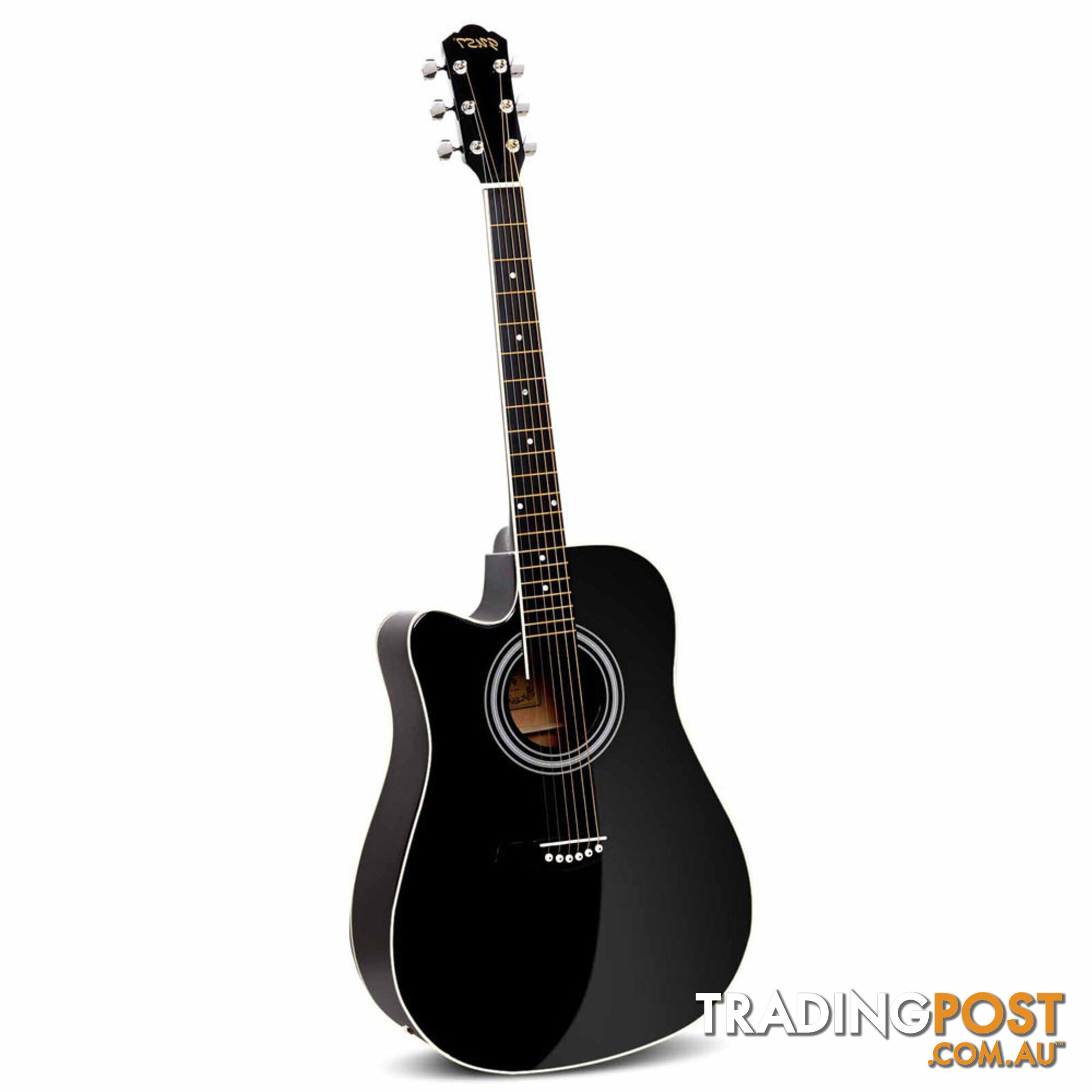 41 5- Band EQ Electric Acoustic Guitar Full Size Black