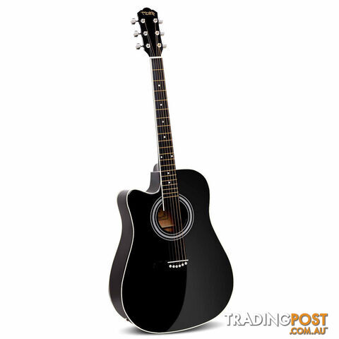 41 5- Band EQ Electric Acoustic Guitar Full Size Black